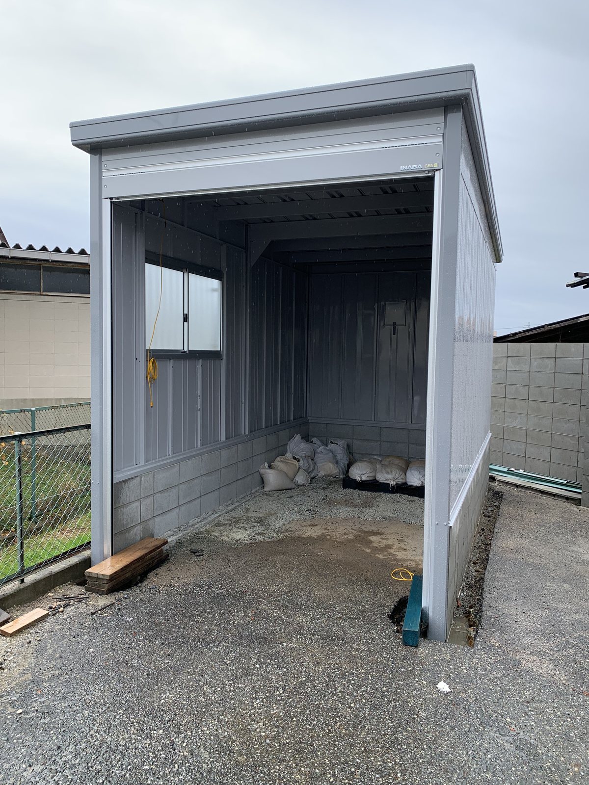 ガレージ工事　煉瓦工房ショールーム