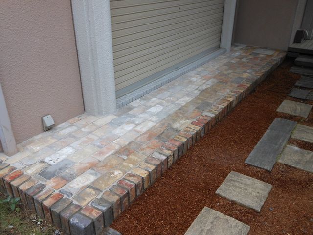 アトリエ横のテラス