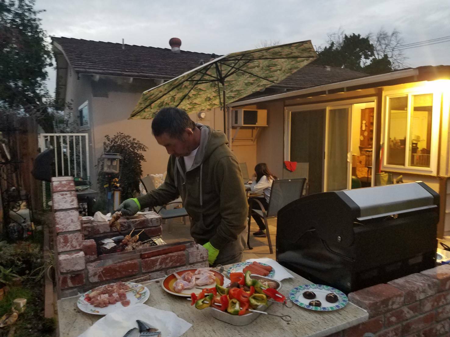 BBQ調理中